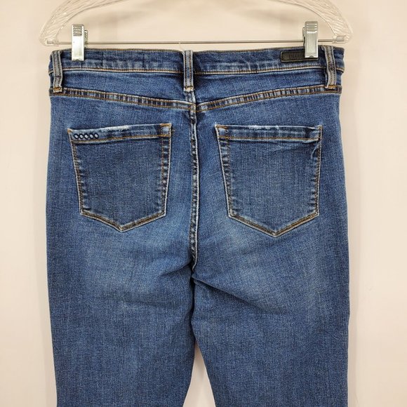 Blank NYC The Bowery Cropped Boot Cut Women's Raw Hem Jeans Size 30 - Picture 10 of 11